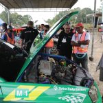 Wakil Gubernur (Wagub) Sumatera Utara (Sumut) Musa Rajekshah melepas para peserta Kejuaraan Nasional Rally Putaran I & II, Danau Toba Rally 2021, di areal perkebunan Toba Pulp Lestari, Kabupaten Simalungun, Jumat (10/12). Diharapkan, gelaran dapat membangkitkan gairah ekonomi di Sumut, di tengah-tengah Pandemi Covid-19 yang masih berlangsung.