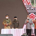 Wakil Presiden Republik Indonesia (Wapres RI) KH Ma'ruf Amin menyampaikan kata sambutan pada acara Peringatan Hari Rempah Nasional dan Pembukaan Expo Indonesia Spices Business Forum and Expo (ISBFE) 2021 di Hotel Niagara, Jalan Pembangunan No.1, Parapat, Kabupaten Simalungun, Sumatera Utara, Jumat (10/12).