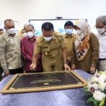 Wakil Gubernur (Wagub) Sumatera Utara (Sumut) Musa Rajekshah meresmikan gedung pusat informasi Kaldera Toba di Poltekpar Medan, Jalan Rumah Sakit Haji, Deliserdang, Senin (13/12).