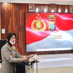 Kapolres Padangsidimpuan AKBP Juliani Prihartini saat menyampaikan arahannya di acara rakor lintas sektoral.