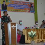 Dandim 0212/Tapsel Letkol Inf Rooy Chandra Sihombing S.I.P memberi sambutan pada Rakor Sektoral oercepatan Vaksinasi Covid 19 di Ruang rapat Hotel Almarwah Kec. Barumun Kab. Palas, Selasa (07/12/2021)