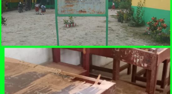 Kondisi mobiler Sekolah Dasar Negri 106841 Pematang Pulau Kecamatan Pantai Cermin Kabupaten Serdang Bedagai, Provinsi Sumatera Utara.