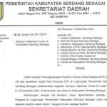 Surat Edaran Sekdakab Sergai yang menjadi pembahasan sejumlah kalangan.