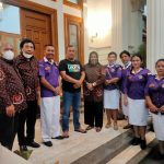 Walikota Sibolga H Jamaluddin Pohan menerima kunjungan pengurus DHD 45 Sumut didampingi DHC 45 Sibolga, Jumat (10/12) malam di kediamannya