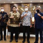 Wakil Gubernur (Wagub) Sumatera Utara (Sumut) Musa Rajekshah menemui Menteri Koordinator Bidang Perekonomian (Menko Perekonomian) Airlangga Hartarto di Kantor Kementerian Koordinator Bidang Perekonomiaan Republik Indonesia Jalan Lapangan Benteng Timur Jakarta Pusat, Kamis (6/1). (DISKOMINFO SUMUT)