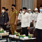 Gubernur Sumatera Utara (Sumut) Edy Rahmayadi menghadiri Musyawarah Wilayah VI Lembaga Dakwah Islam Indonesia (LDII) Provinsi Sumut Tahun 2022 di Ballroom Hotel Grand Inna Jalan Balai Kota Medan, Senin (31/1/2022). Turut hadir Walikota Medan Bobby Nasution, Ketua Umum LDII Pusat Chriswanto Santoso, dan Ketua LDII Sumut Agus Purwanto