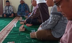 Ketua MUI Kita Padangsidimpuan, Drs. H. Zulfan Efendi Hasibuan, MA saat menyampaikan Taushiyah pada peresmian Masjid Ali Sati Batubara, Sabtu (01/01/2022).