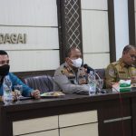 Kapolres Sergai AKBP Ali Machfud memimpin Rakor persiapan pengamanan Pilkades.