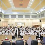 Sebanyak 310 Calon Kepala Desa di Serdang Bedagai (Sergai) menjalani serangkaian tes yang terdiri dari Psikometri, wawancara, dan Computer Assisted Test (CAT) di Aula Sultan Serdang, Kompleks Kantor Bupati Sergai, Kecamatan Sei Rampah, Selasa (18/1/2022).