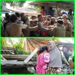 Salah seorang pedagang yang sempat ditarik-tarik Satpol PP dan pedangang yang menangis atas terjadinya bentrok.