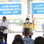 Gubernur Sumatera Utara (Sumut) Edy Rahmayadi mendampingi Presiden RI Joko Widodo (Jokowi) meresmikan Jalan Tol Binjai-Langsa seksi I Binjai-Stabat, sepanjang 11,8 kilometer, Jumat (4/2)