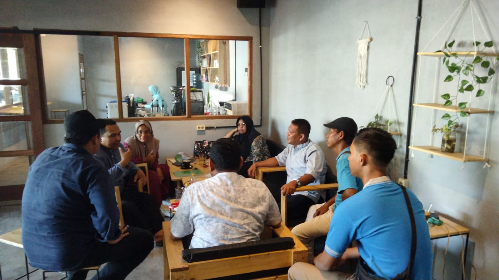 Suasana rapat pembentukan panitia Musda KAHMI Sergai.