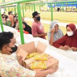 Pemkab Sergai menggelar pasar murah di Pasar Rakyat Sei Rampah dan Teluk Mengkudu, Kamis (17/2/2022).