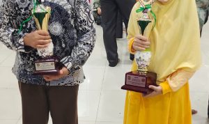 Beberapa Siswa/Siswi dan santri rumah Tahfizd Yayasan Pendidikan (Yaspen) Ummi A'yuni Desa Melati II Kecamatan Perbaungan yang meraih sejumlah juara dalam MTQ Tingkat Kabupaten Serdang Bedagai.