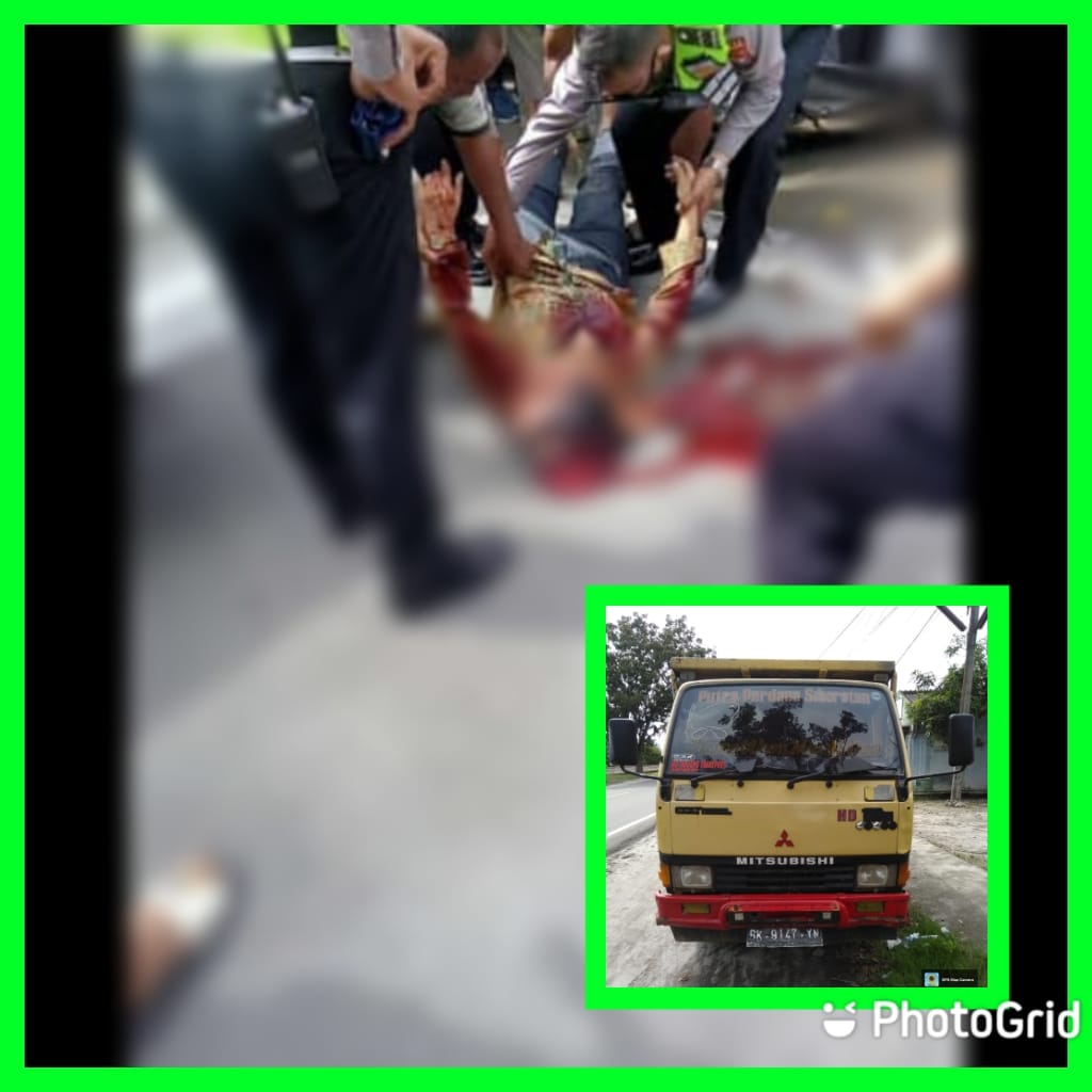 Korban tewas saat dibawa ke RSU Melati Perbaungan.