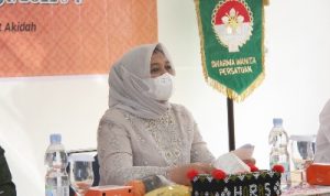 Penasihat Dharma Wanita Persatuan (DWP) Sumatera Utara (Sumut) Nawal Lubis membuka kegiatan Peringatan Isra Mikraj Nabi Muhammad SAW 1443 H/ 2022 di Aula Kantor DWP Sumut, Jalan Cik Ditiro Nomor 8, Kota Medan, Jumat (11/3).