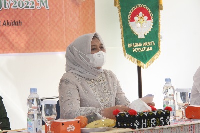 Penasihat Dharma Wanita Persatuan (DWP) Sumatera Utara (Sumut) Nawal Lubis membuka kegiatan Peringatan Isra Mikraj Nabi Muhammad SAW 1443 H/ 2022 di Aula Kantor DWP Sumut, Jalan Cik Ditiro Nomor 8, Kota Medan, Jumat (11/3).