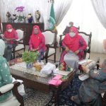 Ketua Tim Penggerak (TP) Pemberdayaan Kesejahteraan Keluarga (PKK) Sumut Nawal Lubis menerima audiensi Himpunan Bibinian Banjar (H-BIBI) Sumut di Rumah Dinas Gubernur, Jalan Jenderal Sudirman Nomor 41 Medan, Jumat (18/3)