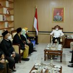 Gubernur Sumatera Utara (Sumut) Edy Rahmayadi menerima audiensi dari Persatuan Guru Agama Islam Sumut di Ruang Kerja lantai 10 Kantor Gubernur Sumut Jalan Diponegoro Nomor 30 Medan. Selasa (8/3).