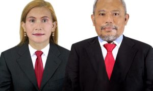 Ketua SMSI Sumut Zulfikar Tanjung didampingi Sekretaris Erris J Napitupulu