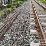 Tempat kejadian perkara terserempet nya IRT oleh KA Sri Bilah.