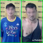 Kedua pelaku terdiri Bandar Sabu (kiri) dan kurir (kanan) diamankan di Satnarkoba Polres Sergai.