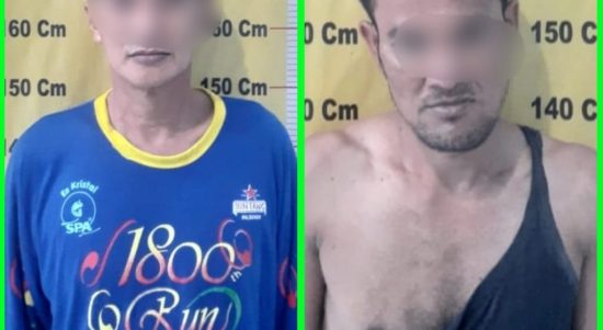 Kedua pelaku terdiri Bandar Sabu (kiri) dan kurir (kanan) diamankan di Satnarkoba Polres Sergai.