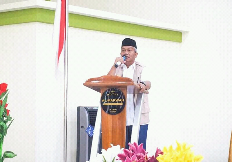 Plt Bupati Palas,drg.H.Ahmad Zarnawi Pasaribu.CHt.MM.M.Si membuka secara resmi kegiatan santiaji pilkades.