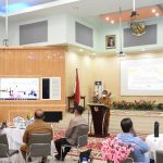 Bupati Sergai memberikan arahan dalam Musrenbang RKPD di Aula Sultan Serdang, Kompleks Kantor Bupati Sergai, Sei Rampah, Selasa (22/3/2022).