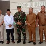 Danrem 023/ KS Kolonel Inf Dody Tri Winarto SIP, MHAN. melakukan kunjungan kerja ke Kabupaten Palas disambut Plt Bupati Palas,drg.H.Ahmad Zarnawi Pasaribu.CHt.MM.M.Si.