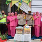 Kapolres Sergai AKBP Ali Machfud tinjau Pos Pam Idul Fitri