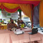Kapolres Palas AKBP. Indra yanitra irawan SIK.M,Si didampingi kanit patroli sat lantas Polres Palas, IPDA.Yusuf SH.