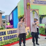 Kapolres Sergai AKBP Dr Ali Machfud saat cek arus mudik di Pos Pam Kecamatan Perbaungan, Sergai beberapa waktu lalu.