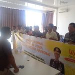125 peserta calon kandidat Kepala Desa eks Barumun  mengikuti tes uji bebas narkoba dan Covid -19 di Puskesmas Sibuhuan,Kecamatan Barumun.