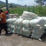 Kelompok Tani Kecamatan Kau Baleng dan Mardinding Kabupaten Karo menerima benih padi dari Dinas Tanaman Pangan dan Holtikultura Provsu, Kamis (19/5/2022)