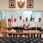 Wagubsu H. Musa Rajeckshah (tengah) menerima kunjungan Pengurus DPP dan Panitia Rakernas I Punguan Silau Raja Indonesia bertempat di Rumah Dinas Wakil Gubernur di Jalan Tengku Daud Medan, Senin (23/5/2022).
