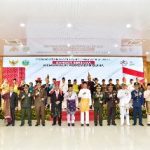 Gubernur Sumatera Utara (Sumut) Edy Rahmayadi dan Wakil Gubernur Sumut Musa Rajekshah bersama Forum Koordinasi Pimpinan Daerah (Forkopimda) mengikuti Upacara Peringatan Hari Lahir Pancasila Tahun 2022 secara virtual dari Aula Tengku Rizal Nurdin, Rumah Jabatan Gubernur Sumut, Jalan Sudirman Medan, Rabu (1/6/2022)