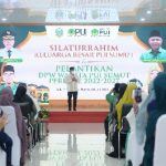 Gubernur Sumatera Utara (Sumut) Edy Rahmayadi hadiri Silaturahim Keluarga Besar Persatuan Ummat Islam (PUI) Sumut dan Pelantikan Pengurus Wanita PUI Sumut di Aula Tengku Rizal Nurdin Jalan Jenderal Sudirman Nomor 41 Medan, Sabtu (4/6).
