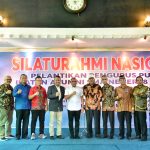 Gubernur Sumatera Utara (Sumut) Edy Rahmayadi menghadiri Pelantikan Pengurus Pusat Ikatan Alumni (IKAL) Sekolah Menengah Atas (SMA) Negeri 8 Medan, Masa bakti 2022 - 2025 di Medan Club, Jalan R.A. Kartini Medan, Sabtu (18/6/2022).