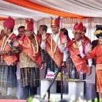 Gubernur Sumatera Utara (Sumut) Edy Rahmayadi bersama Wakil Gubernur Sumut Musa Rajekshah menghadiri acara Festival Bunga dan Buah - Tanah Karo Tahun 2022 di Brastagi, Kabupaten Karo, Jumat (1/7/2022)