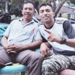 Kades terpilih Desa Gonting Julu Kecamatan Huristak Samsuddin Harahap (kiri) bersama tokoh pemuda Jul Ilham Harahap
